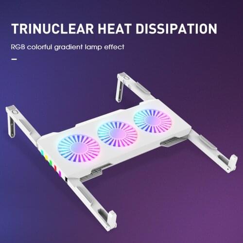 SeenDa RGB Laptop Cooler Stand for 11-17 inch Notebook Cooling Pad with 3 Fans Gaming Laptop Cooler