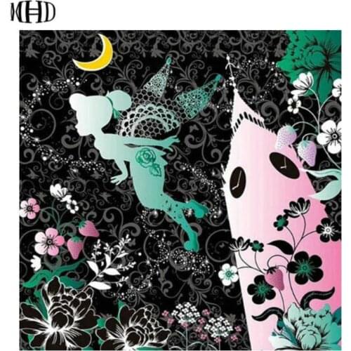 Full Square / Round new 3D Embroidery 5d diy Diamond Embroidery Butterfly Girl Cross Stitch Diamond Drawing Home decoration