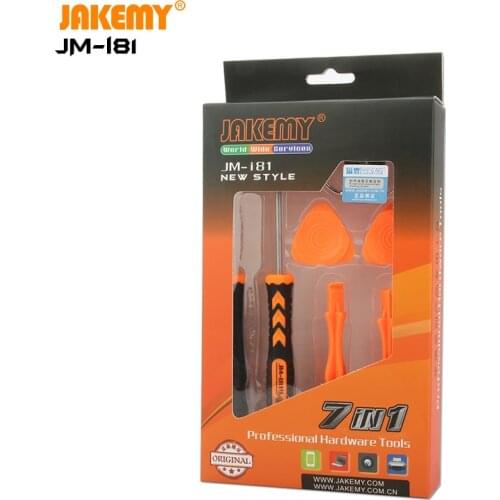 JAKEMY 7 IN 1 Professional Mini Screwdriver with Pry Tool Suction Cup DIY Repair Opening Tool for Mobile Phone Computer Gamepad