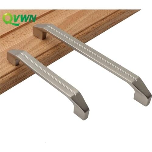 QVWN Zinc Alloy Pearl Gray Gold Cabinet Handles Solid Drawer Knobs Kitchen Cupboard Door Pulls Furniture Hardware