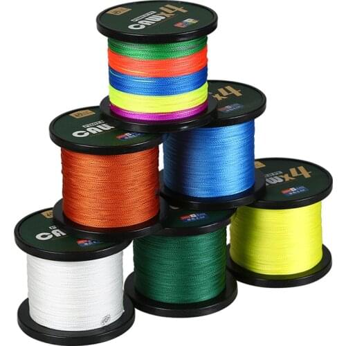 LEDIAO 4 Strands PE Braid Fishing Wire 300M 500M 1000M Durable Braided Carp Fishing Line Woven Multifilament 10/18LB-120LB pesca
