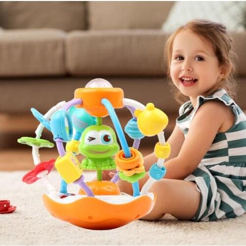 Cartoon Animal Baby Light Music Rattle Ball Hand Bell Educational Playing Toy