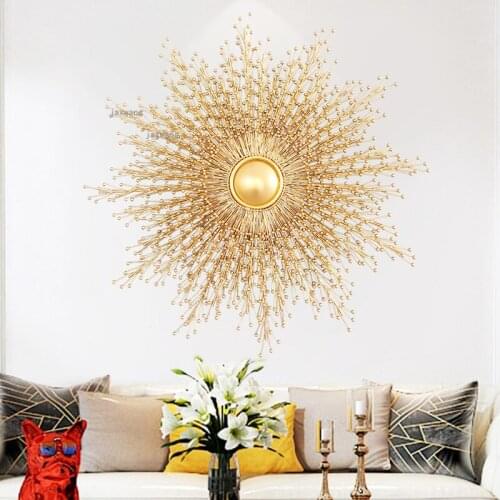 Wrought Iron Hotel Restaurant Decoration Accessories for Living Room Home Villa Wall Hanging Creative Office Toilet Wall Pendant