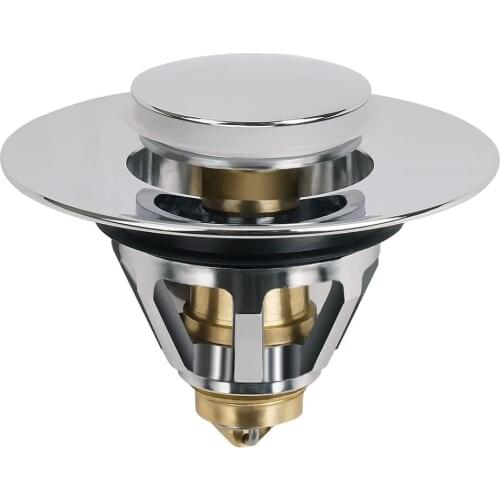 Universal Stainless Steel Bullet Core Push Type Basin Drain Filter No Overflow Bounce Core Push-type Converter Sink Drain