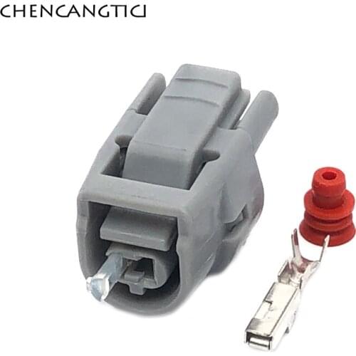 2 Sets 1 Pin Way Automotive Temperature Sensor Connector Waterproof Wire Female Plug Socket for Toyota 2JZ 6189-0445 90980-1142