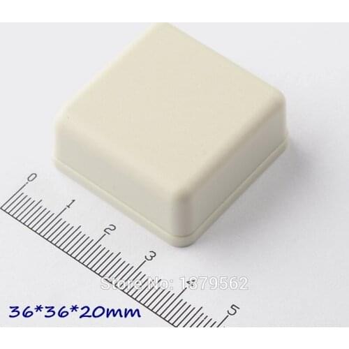 [2 colors] 50pcs/lot 36*36*20mm small plastic box for electronic diy project instrument box waterproof ip55 junction control box