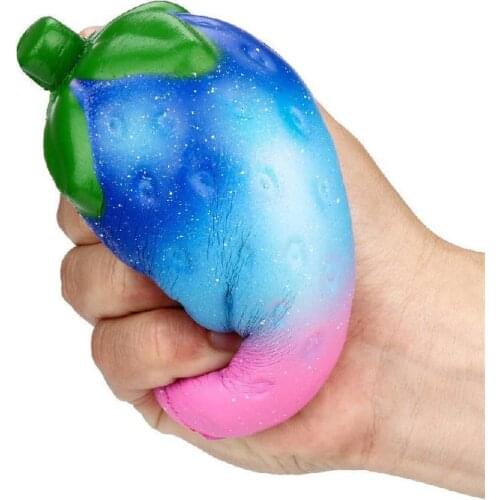 2021 Simulation Pu Star Strawberry Squishy Slow Rebound Fidget Toy Squeeze Puzzle Toys Kids Fun education toys Gift