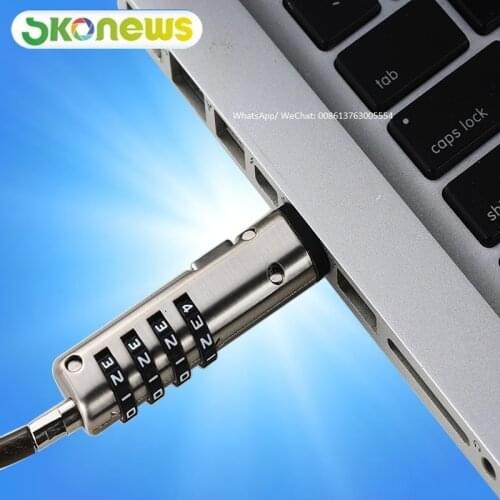 4 pcs Universal USB port interface Laptop lock Digital Device Locker For Computer Notebook Anti Theft In Retail Store