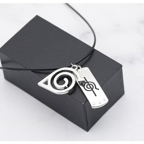 Anime NARUTO Uzumaki Naruto Shuriken Kunai Cosplay Prop Necklace Alloy Pendant Toy Gift