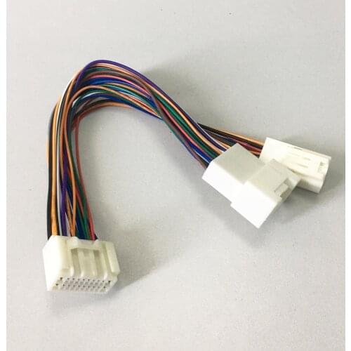 Car Radio Wire Wiring Harness Adapter Connector Adaptor Plug add 12pin CD Changer for Toyota Crown Land Cruiser Prado