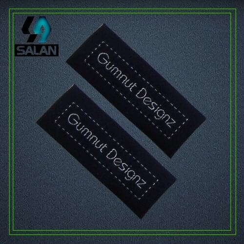 Free shipping Customized clothing woven labels washable damask fabric garment sewing labels for brand bids SPO001