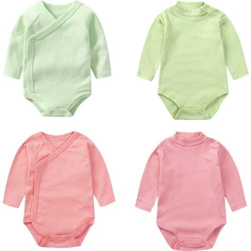 Baby Girl Spring Autumn Bodysuit for Newborns Long Sleeved Costume High Neck Unisex Kids Boy Basic Turtleneck T-Shirt 2021