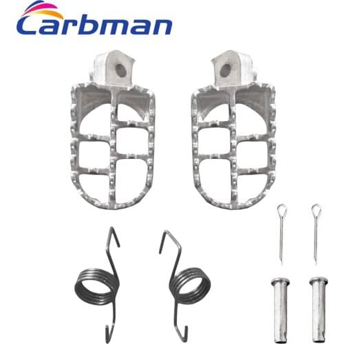 Carbman Aluminium Foot Pegs Footrest for Honda CRF50 70 80 CRF100F XR50R TW200 pit dirt bike