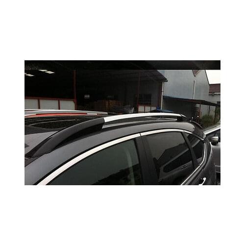 Black + Sliver Roof Rack Side Rails Bars Luggage Carrier For Honda CRV 2012-2016