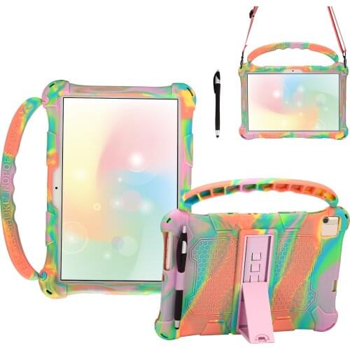 Kids Safe High Quality Silicone Protection Case for Teclast P20HD P20 2020 Tablet 10.1inch Cover for Teclast M40 Sleeve + Strap