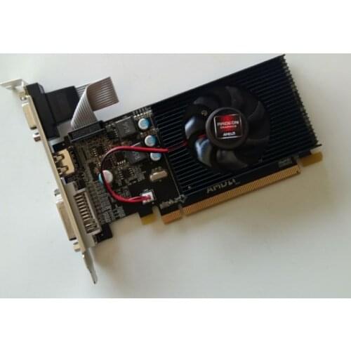 For graphics card pci express HD7450 2GB DDR3 64bit LP placa de video card PC for AMD radeon VGA+DVI+HDMI PCI-E X16