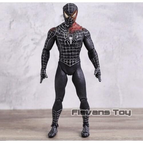 Marvel Legends Black Spiderman PVC Action Figure Super Heros Spider Man Toys Gift for Kids Boys