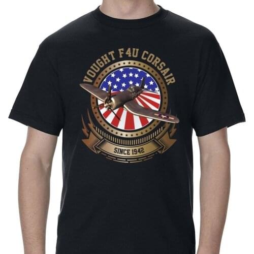 F4U Corsair Stars And Stripes MenS T-Shirt Tee Shirt For Men O-Neck Tops Male New Fashion For Men Short Sleeve Homme Suit
