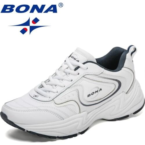 BONA 2021 New Designers Popular Sneakers Comfortable Shoes Man Leisure Shoes Casual Shoes Men Thick Jogging Footwear Mansculino