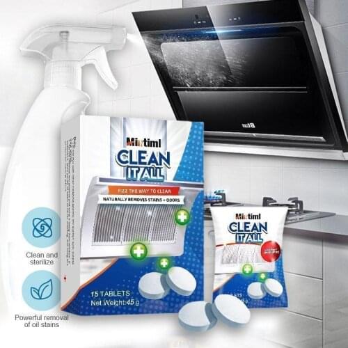 Mintiml Clean It All For Kitchen Countertops Lemon Formula Kitchen Clean Effervescent Tablet Powerful Foaming Detergent Dropship