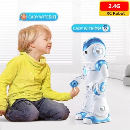 Multi-functional Intelligent Smart Dialogue Robot Dancing and Musical Recording Study Electronic RC Robot Kids Birthday Toy Gift