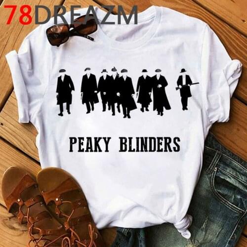 New Peaky Blinders T Shirt Men Summer Top Streetwear Hip Hop Kawaii Graphic Tees Oversized Unisex Funny Print T-shirt Male