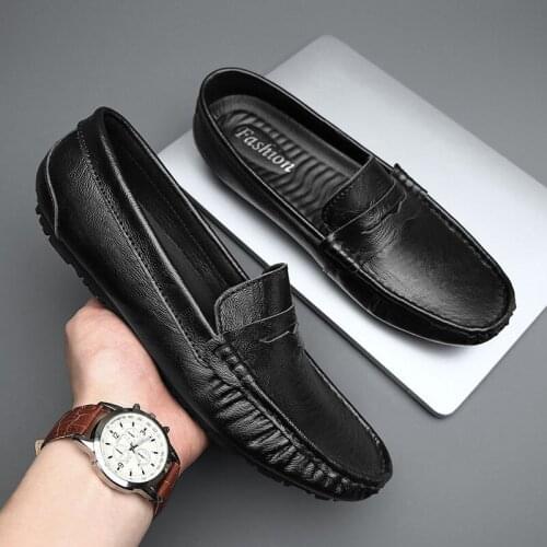 Mens Shoes Spring Cowhide Shoes Mens Leather Leather Mens Shoes Casual Zapatillas Hombre Chaussure Homme