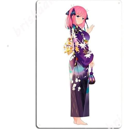 Nakano Nino Metal Signs Garage Decoration Printing Cinema Living Room Garage Club Tin sign Posters