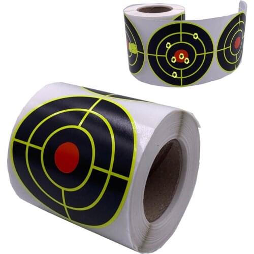 200pcs/Roll Self Adhesives Paper Reactive Splatter Parper Target Sticker For Archery Bow Hunting Shooting Training Targets
