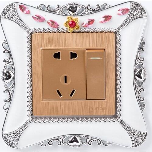 Living room bedroom switch stickers DIY decoration living room childrens room switch protective cover Creative wall stickers lo