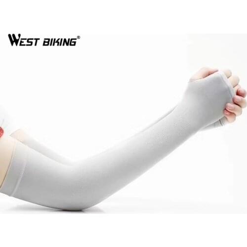 WEST BIKING Sports Cycling Arm Sleeves Deporte Cool Summer Arm Sleeves Men Women Fishing Camping Golf Protection Arm Warmers