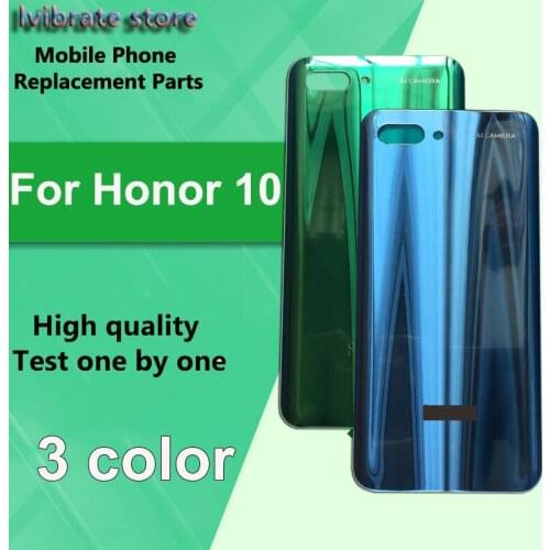 New glass Battery Back Rear Cover Door Housing For Huawei Honor 10 COL-AL10 Battery Cover Mobile Phone Replacement Honor10 cover