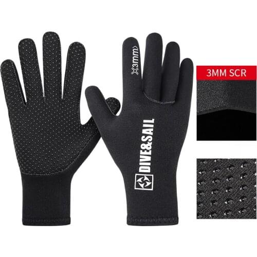 3mm neoprene diving gloves men wetsuit gloves snorkeling canoeing gloves Women Spearfishing Underwater Hunting Gloves