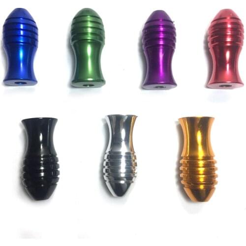 1pcs 7 Color 20mm Fish Shape Aluminum Alloy Tattoo Machine Grip Stainless Steel for Guns Tube Tattoo Accesories Handle Supplies