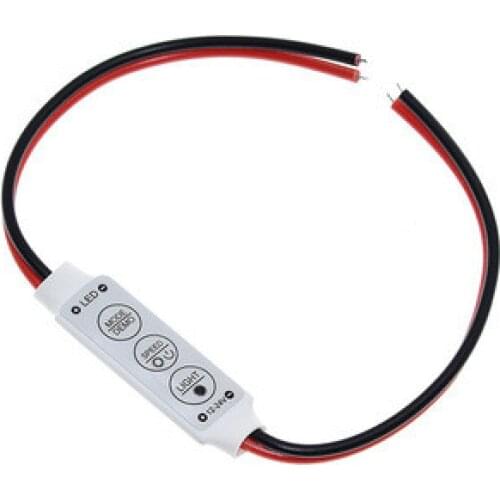 LED light with monochromatic controller 12V mini 3 button control light bar dimmer