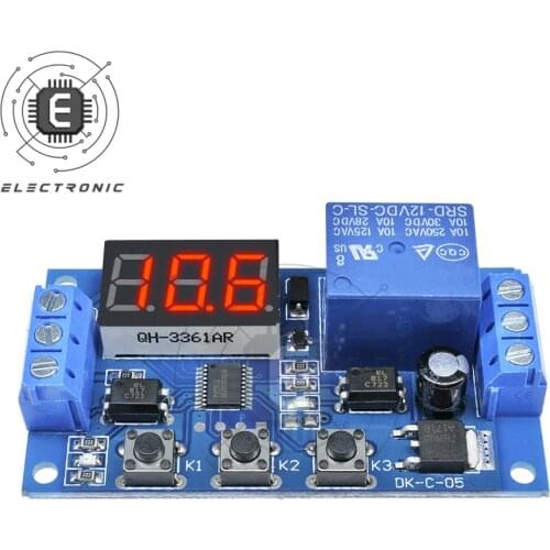 DC 12V LED 3 Buttons 3 Digital Tube Display Home Automation Delay Timer Control Switch Relay Module