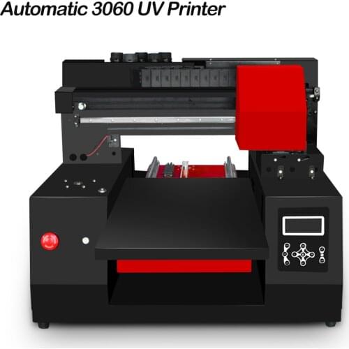 Advance A3 Size LED UV Flatbed Printer Automatic 3060 Inkjet Printers with Print Head for Bottle, Phone Case, Leather, MDF