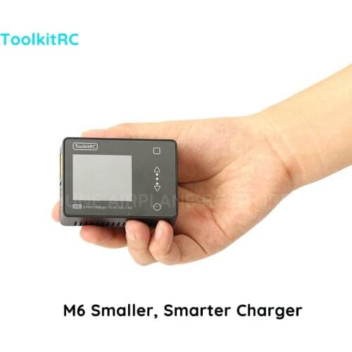 ToolkitRC M6 150W 10A 2-6S Mini Pocket Model Charger Servo Balance Charger for FPV Racing Drone Quadcopter