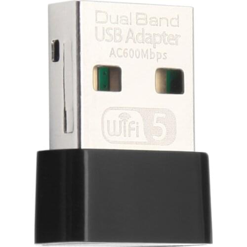 Kebidu USB WiFi Adapter 2.4GHz 5GHz 600Mbps WiFi Antenna Dual Band 802.11b/n/g/ac Mini Wireless Computer Network Card Receiver