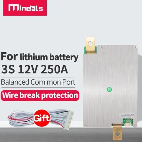 3S 12V BMS 250A li-ion Balancer PCM 18650 Lithium Battery Protection Board 3S BMS Li-ion Charger Charging With Balance pcm