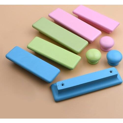 1PCS Color Wooden Handle Childrens Room Handle Drawer Wooden Handle Wardrobe Wooden Handle Cabinet Door Handle