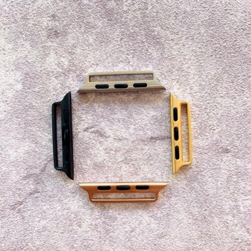 10Pcs Sealed Connector DIY 1:1 For Apple Watch Band adapter 38mm 42mm 40mm 44mm Apple iWatch Strap adapter Accessories Excellent