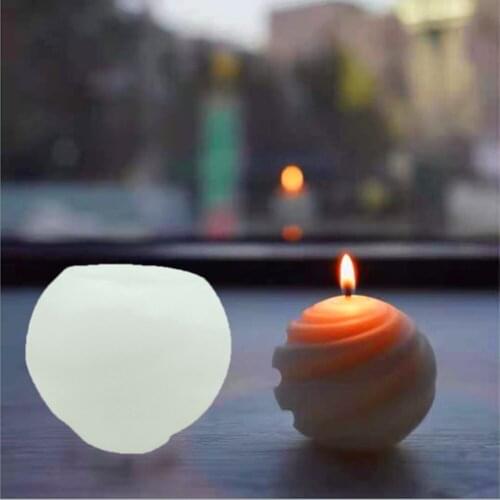 3D Spiral Planet Shape Ball Of Wool Candle Silicone Molds Cake Wax Soap Mould DIY Aromatherarpy Household Decoration Craft Tools