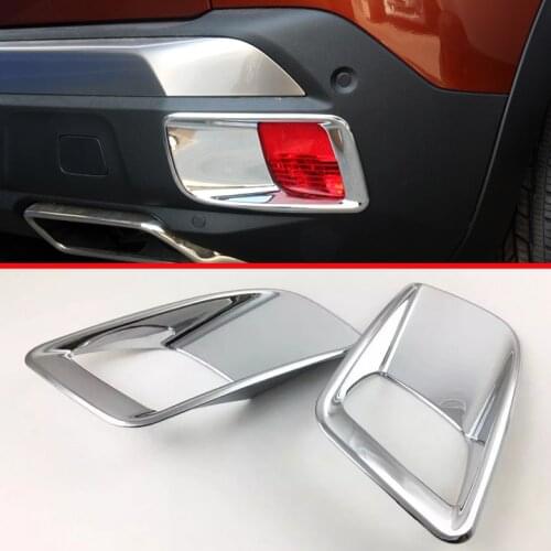 ABS Chrome Rear Fog light lamp cover trim For Peugeot 3008 2016 2017