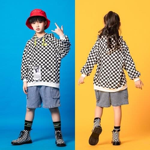 Kids Streetwear Hip Hop Loose Casual Short Denim Pant Teenager Children Boys Girls Jeans Shorts Plus Size