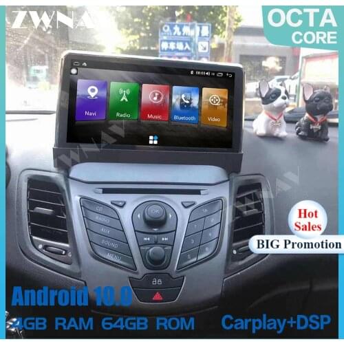 DSP Carplay Android 10 screen multimedia player For Ford Ecosport 2009-2013 GPS navigation Auto Audio Radio stereo BT head unit