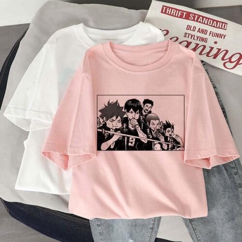 Oya Oya Oya Haikyuu T Shirt Women Kuroo Anime Bokuto Manga Shoyo Volleyball Creative Tshirt Japanese Streetwear Tops Tees Female