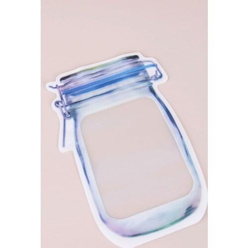 Jar Looking Ziplock Storage Bag 620 ML (1 Pcs)