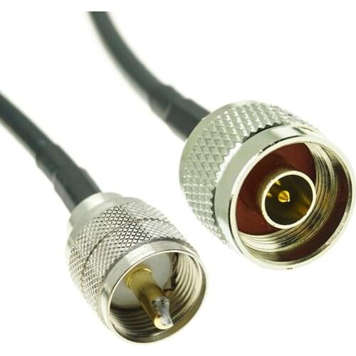 UHF MALE PL-259 PL259 Plug to N male pigtail coax RG58 cable 15/30/50/100cm