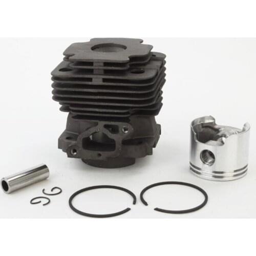 Replace Cylinder Piston Rebuild Kit Assembly 45MM with 6pcs Replacement Parts for 753 Chainsaw Garden Tool Accessories